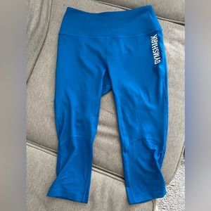 Blue Gymshark over the knee leggings
